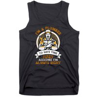 Men Plumber Dad – Plumbing Pipefitters Plumber Tank Top