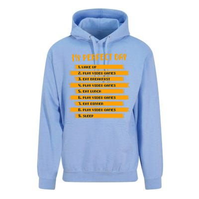 My Perfect Day Play Video Games Gift Unisex Surf Hoodie