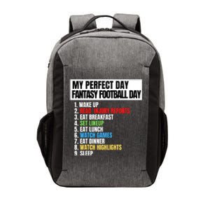 My Perfect Day Fantasy Football, Funny Fantasy Football Vector Backpack