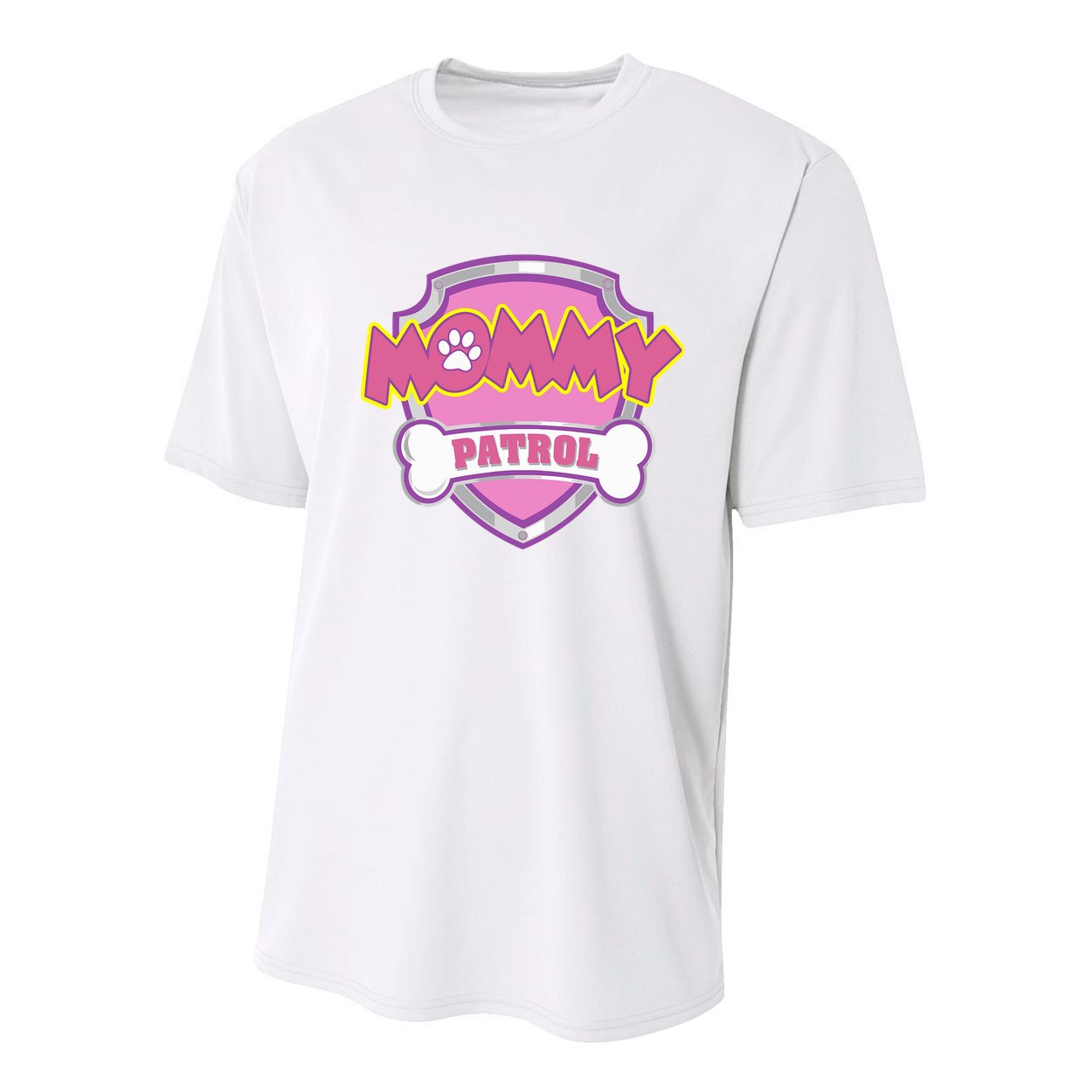 Mom Patrol Dog Mom Dad Youth Performance Sprint T-Shirt