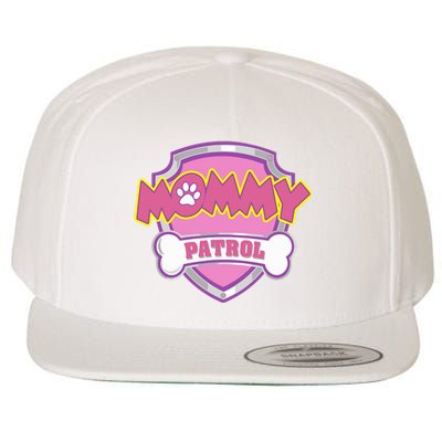 Mom Patrol Dog Mom Dad Wool Snapback Cap