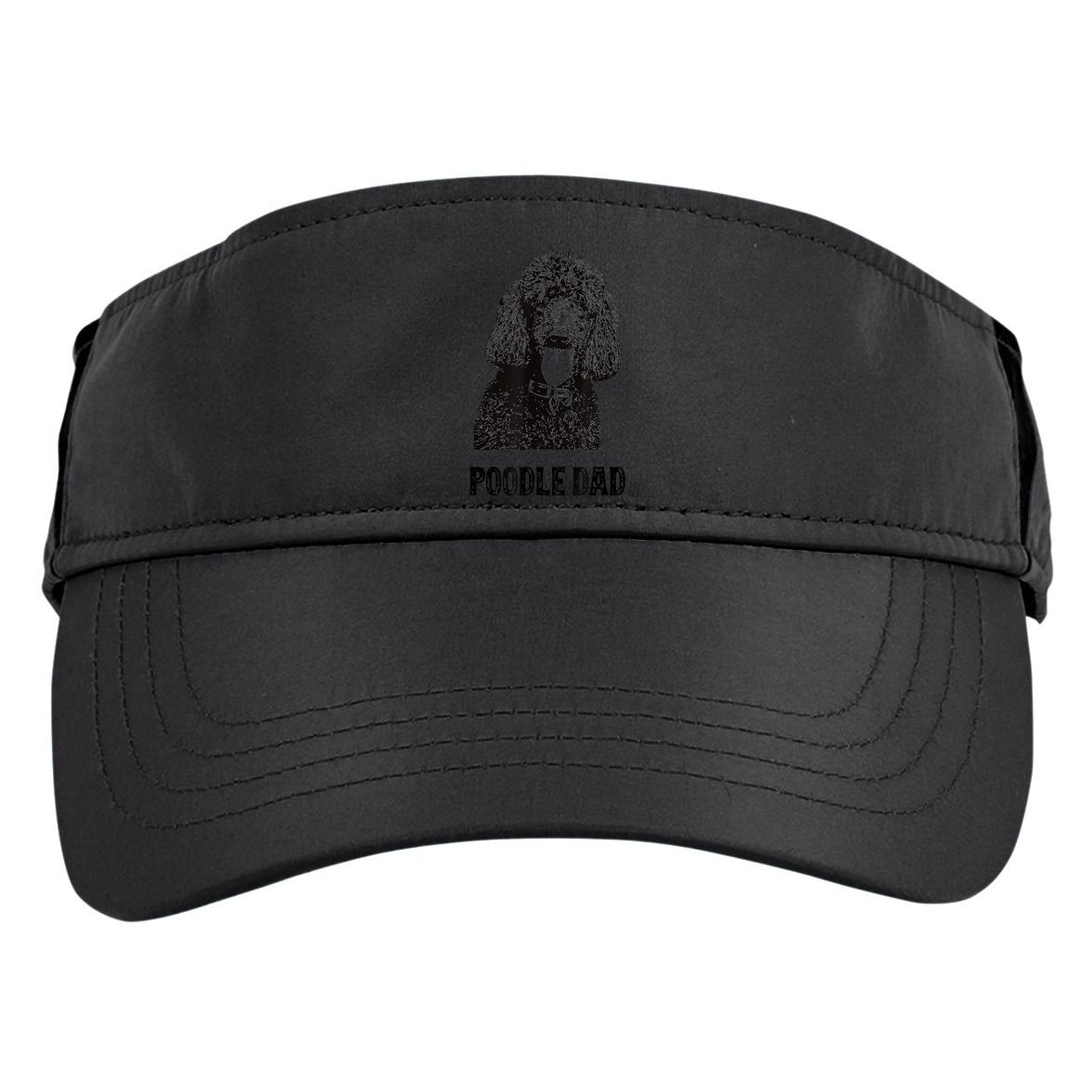 Mens Poodle Dad Standard Poodle Dad Adult Drive Performance Visor