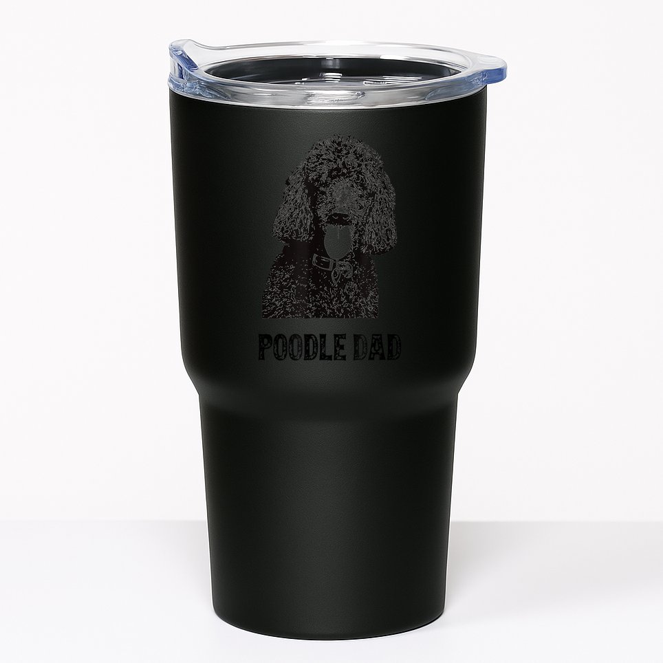 Mens Poodle Dad Standard Poodle Dad Tumbler