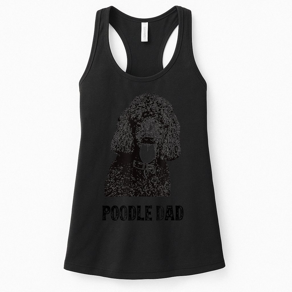 Mens Poodle Dad Standard Poodle Dad Womens Tank Top