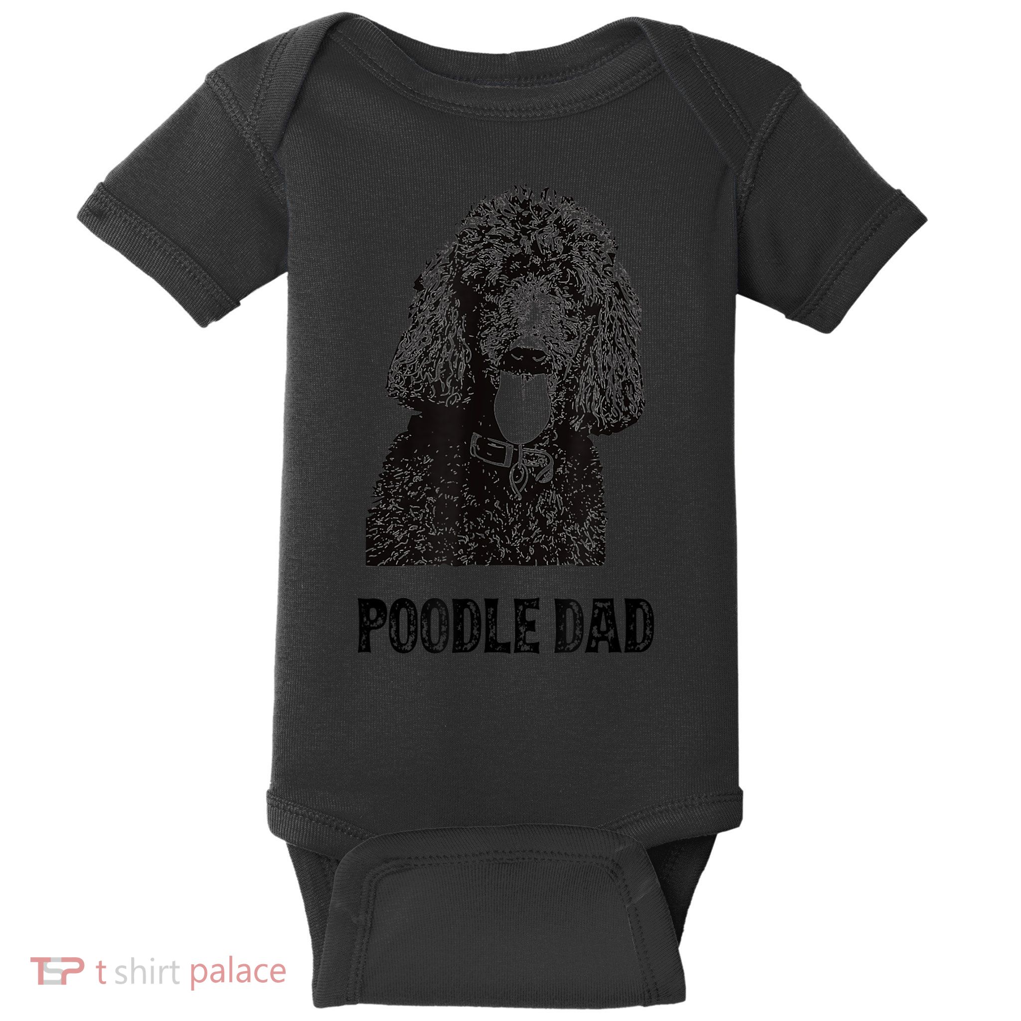 Mens Poodle Dad Standard Poodle Dad Baby Bodysuit