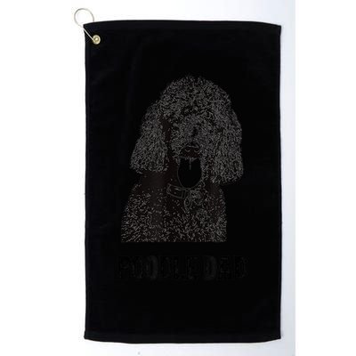 Mens Poodle Dad Standard Poodle Dad Golf Towel