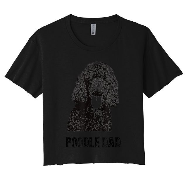 Mens Poodle Dad Standard Poodle Dad Crop Top