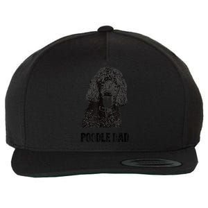 Mens Poodle Dad Standard Poodle Dad Wool Snapback Cap