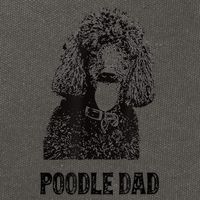 Mens Poodle Dad Standard Poodle Dad Cotton Canvas Backpack