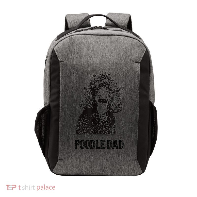 Mens Poodle Dad Standard Poodle Dad Vector Backpack