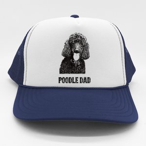 Mens Poodle Dad Standard Poodle Dad Trucker Hat