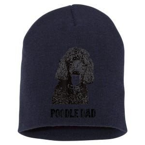 Mens Poodle Dad Standard Poodle Dad Short Acrylic Beanie