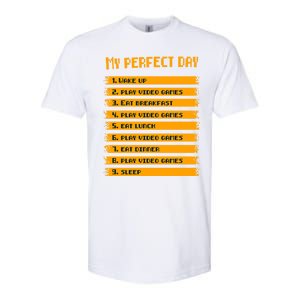 My Perfect Day Play Video Games Gift Softstyle CVC T-Shirt