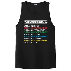 My Perfect Day Video Games Funny Gamer PosiCharge Competitor Tank