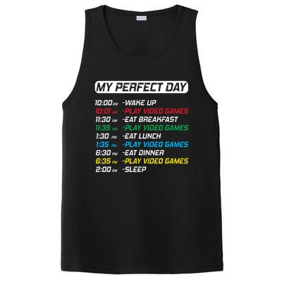 My Perfect Day Video Games Funny Gamer PosiCharge Competitor Tank