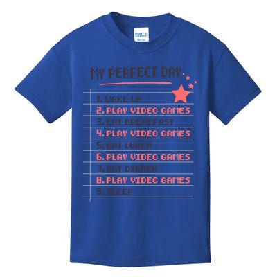 My Perfect Day Play Video Games Gift Kids T-Shirt