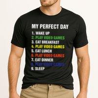My Perfect Day Gaming Video Gamer Gifts Cooling Performance Crew T-Shirt