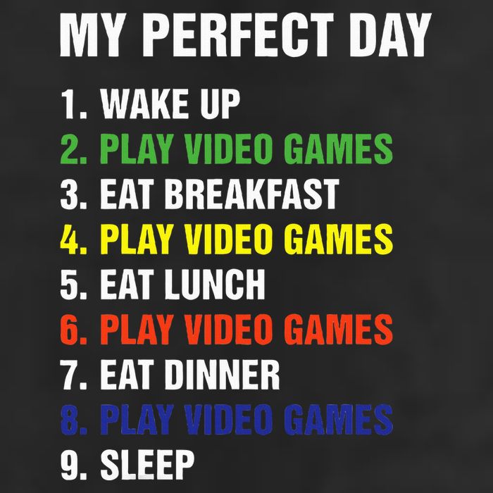 My Perfect Day Gaming Video Gamer Gifts 11oz C Handle Ceramic Mug