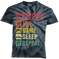 My Perfect Day Video Games Funny Cool Gamer Tee Gift Kids Tie-Dye T-Shirt