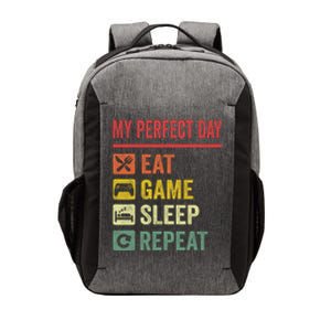 My Perfect Day Video Games Funny Cool Gamer Tee Gift Vector Backpack