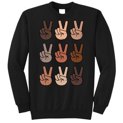 Melanin Peace Diversity Beauty Has No Skin Tone Black Pride Sweatshirt