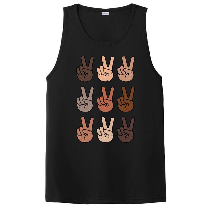 Melanin Peace Diversity Beauty Has No Skin Tone Black Pride PosiCharge Competitor Tank