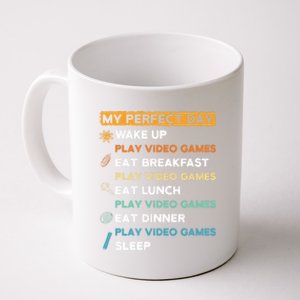 My Perfect Day Video Games For Gamers Gift Coffee Mug