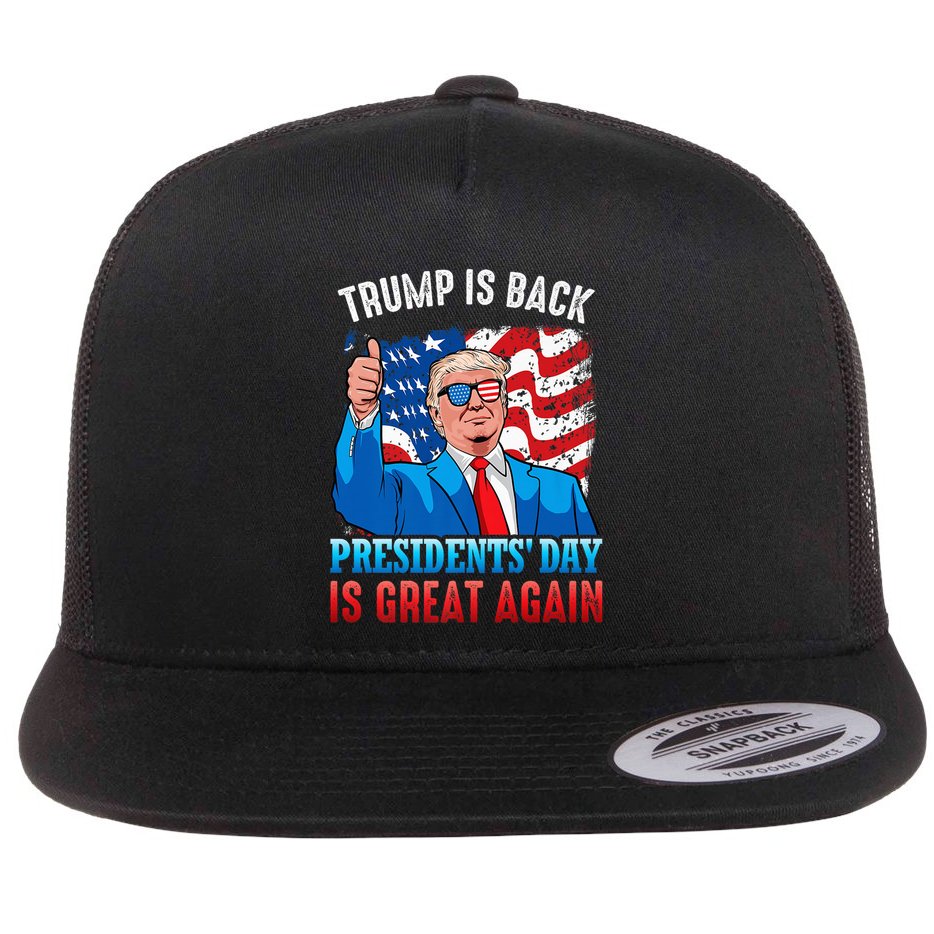 Make PresidentS Day Great Again President Trump Usa America Flat Bill Trucker Hat