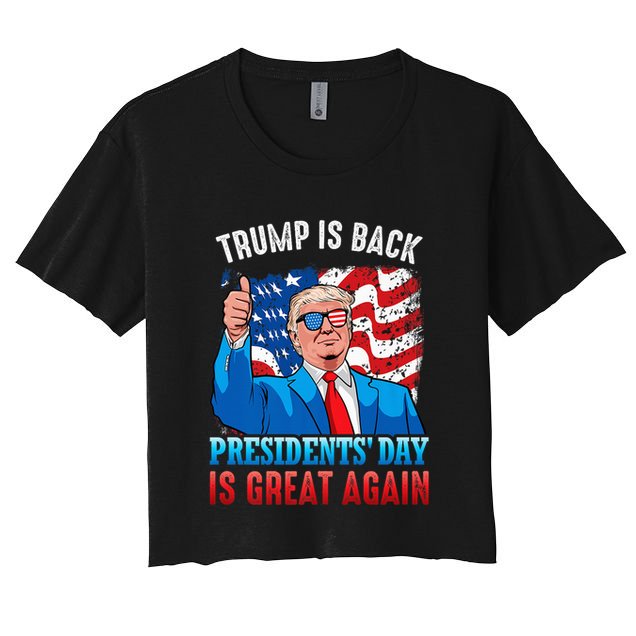 Make PresidentS Day Great Again President Trump Usa America Crop Top