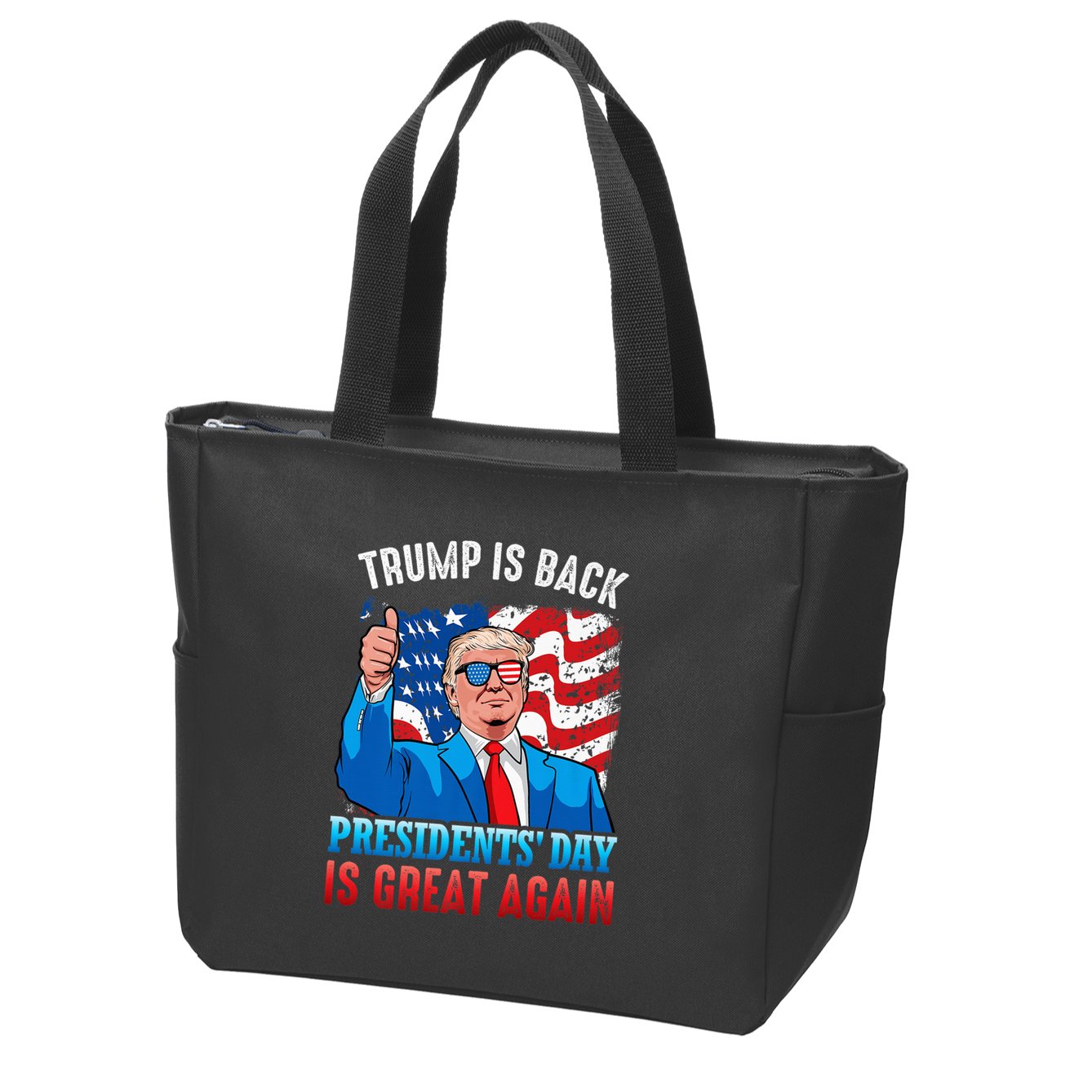 Make PresidentS Day Great Again President Trump Usa America Zip Tote Bag