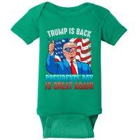 Make PresidentS Day Great Again President Trump Usa America Baby Bodysuit