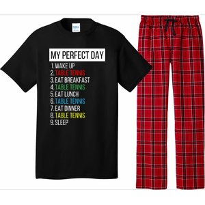 My Perfect Day Table Tennis Cute Gift Pajama Set