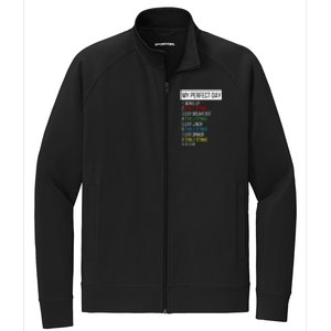 My Perfect Day Table Tennis Cute Gift Stretch Full-Zip Cadet Jacket