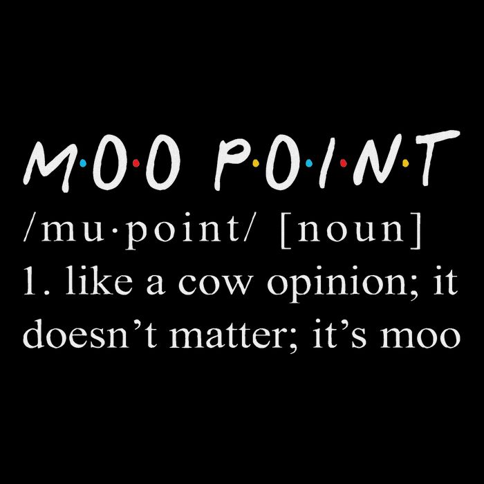 Moo Point Definition Funny Moo Point 16 in Basic Backpack