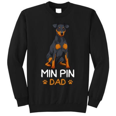 Min Pin Dad Miniature Pinscher Dog Father Father´s Day Sweatshirt