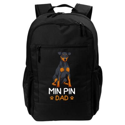 Min Pin Dad Miniature Pinscher Dog Father Father´s Day Backpack