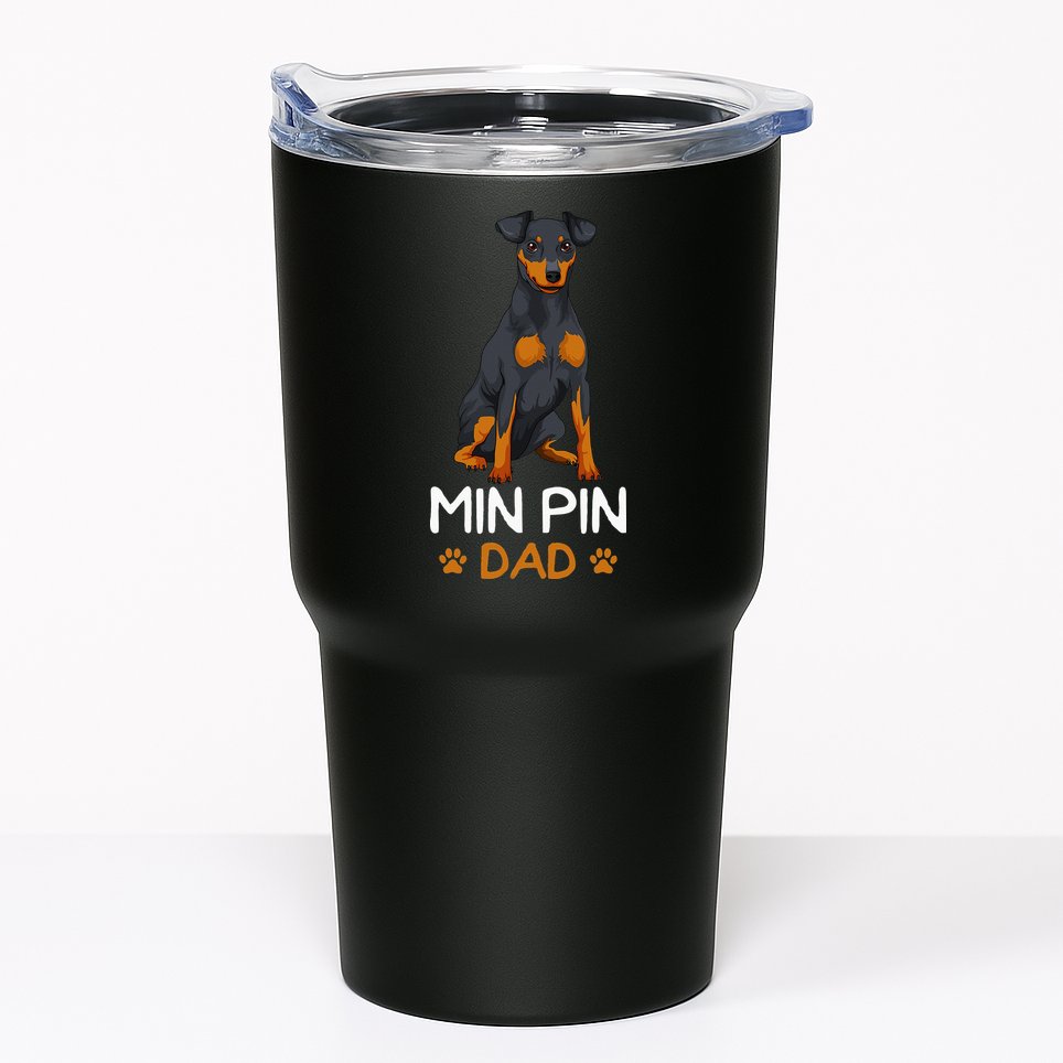 Min Pin Dad Miniature Pinscher Dog Father Father´s Day Tumbler