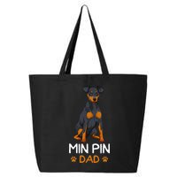 Min Pin Dad Miniature Pinscher Dog Father Father´s Day 25L Jumbo Tote