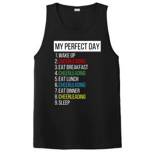 My Perfect Day Cheerleading Gift PosiCharge Competitor Tank