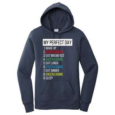 My Perfect Day Cheerleading Gift Women's Pullover Hoodie