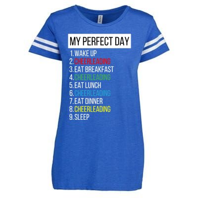 My Perfect Day Cheerleading Gift Enza Ladies Jersey Football T-Shirt