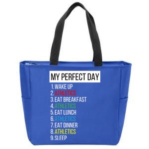 My Perfect Day Athletics Gift Zip Tote Bag