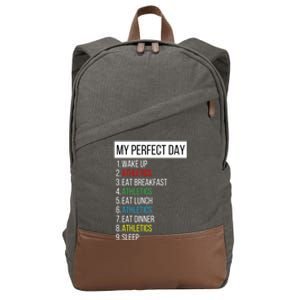 My Perfect Day Athletics Gift Cotton Canvas Backpack