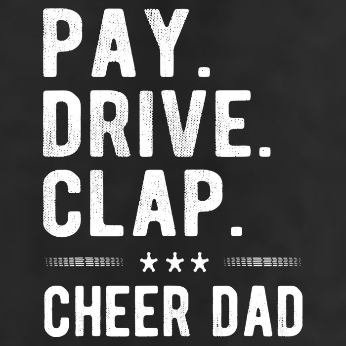 Mens Pay Drive Clap Cheer Dad Cheerleading Father Cheerleader 7 Panel Mesh Trucker Snapback Hat
