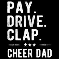 Mens Pay Drive Clap Cheer Dad Cheerleading Father Cheerleader Cooling Performance Crew T-Shirt
