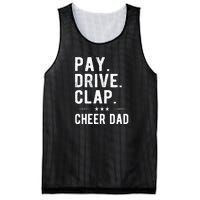 Mens Pay Drive Clap Cheer Dad Cheerleading Father Cheerleader Mesh Reversible Basketball Jersey Tank