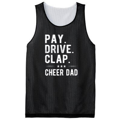 Mens Pay Drive Clap Cheer Dad Cheerleading Father Cheerleader Mesh Reversible Basketball Jersey Tank