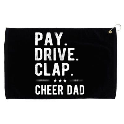 Mens Pay Drive Clap Cheer Dad Cheerleading Father Cheerleader Grommeted Golf Towel