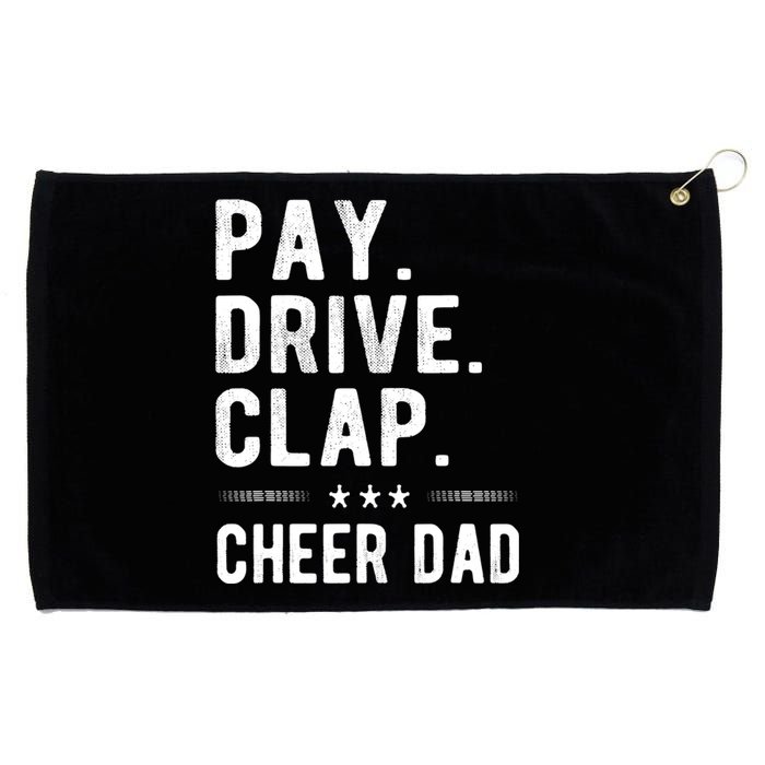 Mens Pay Drive Clap Cheer Dad Cheerleading Father Cheerleader Grommeted Golf Towel