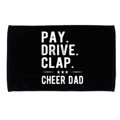 Mens Pay Drive Clap Cheer Dad Cheerleading Father Cheerleader Microfiber Hand Towel